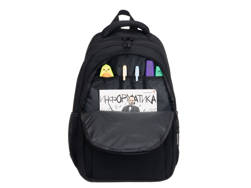 Рюкзак TORBER CLASS X, черный, полиэстер 900D, 45 x 30 x 18 см + Мешок для сменной обуви в подарок! — изображение 7