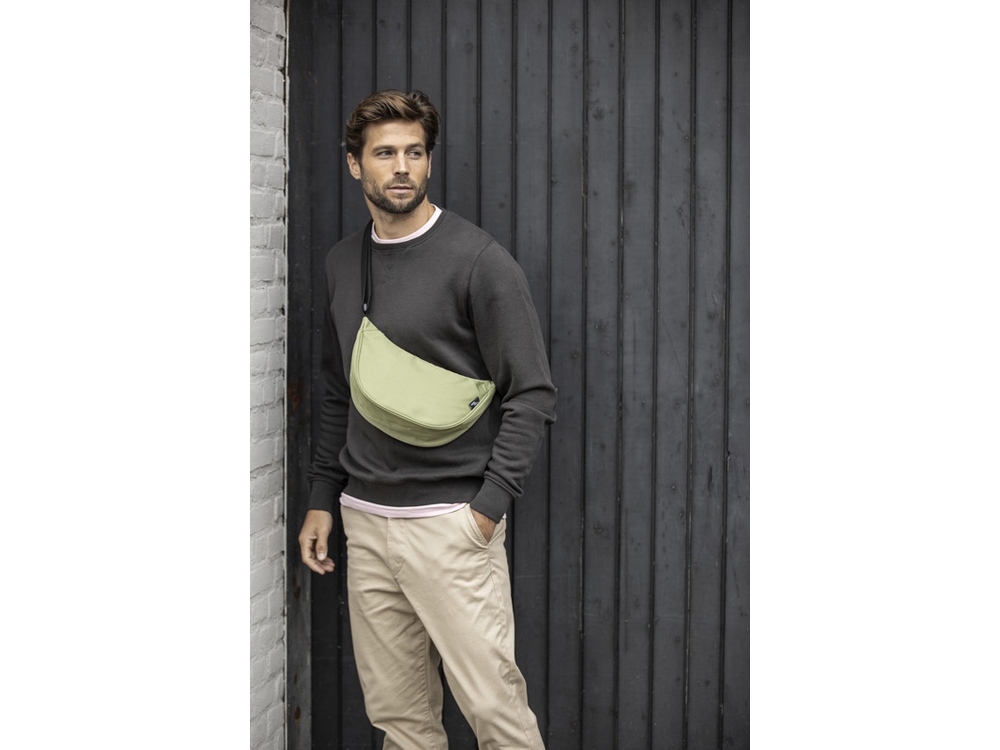 Byron поясная сумка из переработанных материалов объемом 1,5 л - Серый — изображение 4