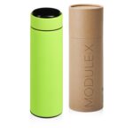 Вакуумный термос Module X с индикатором температуры, 500 мл, тубус, зеленое яблоко 375C