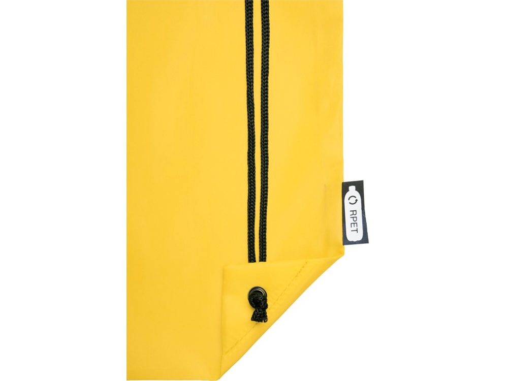 Рюкзак со шнурком Oriole из переработанного ПЭТ, желтый — изображение 5