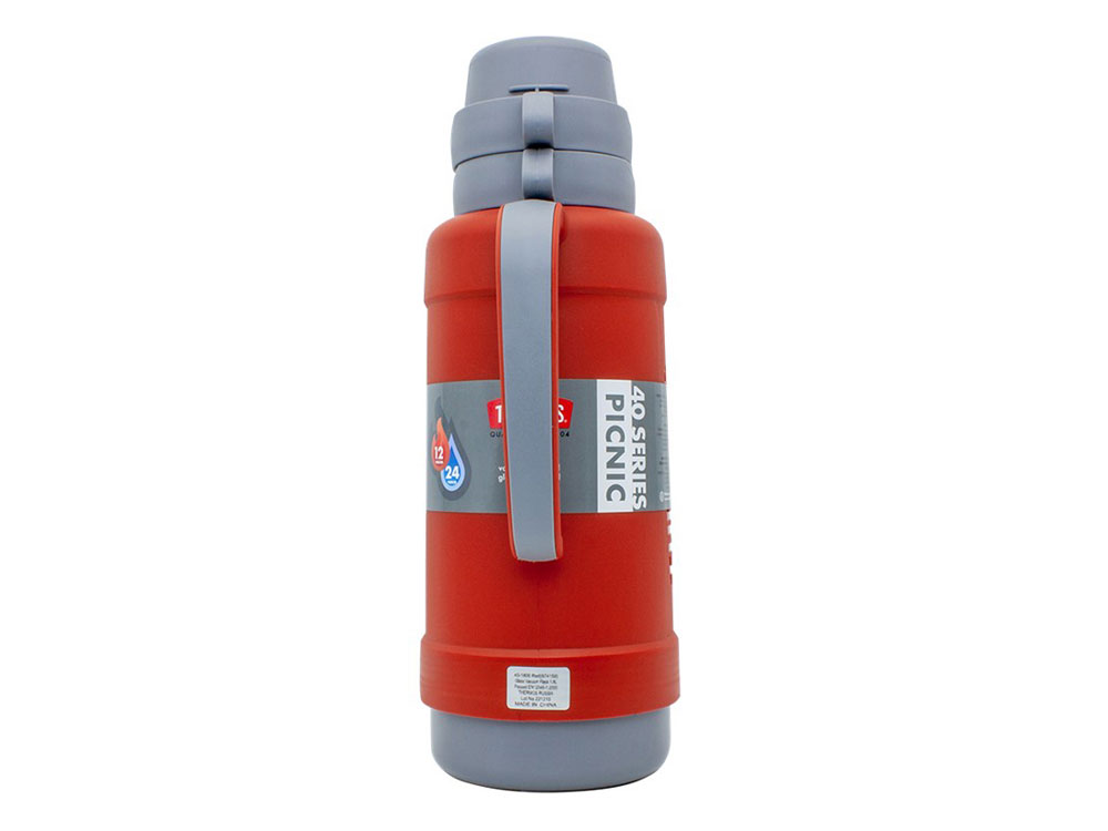 Термос со стеклянной колбой тм THERMOS PICNIC 40 Series Red 1,8L — изображение 3