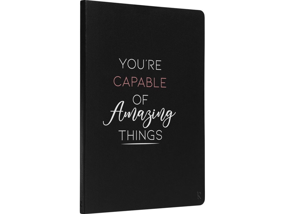 Блокнот с мягкой обложкой Karst формата A5, черный — изображение 4