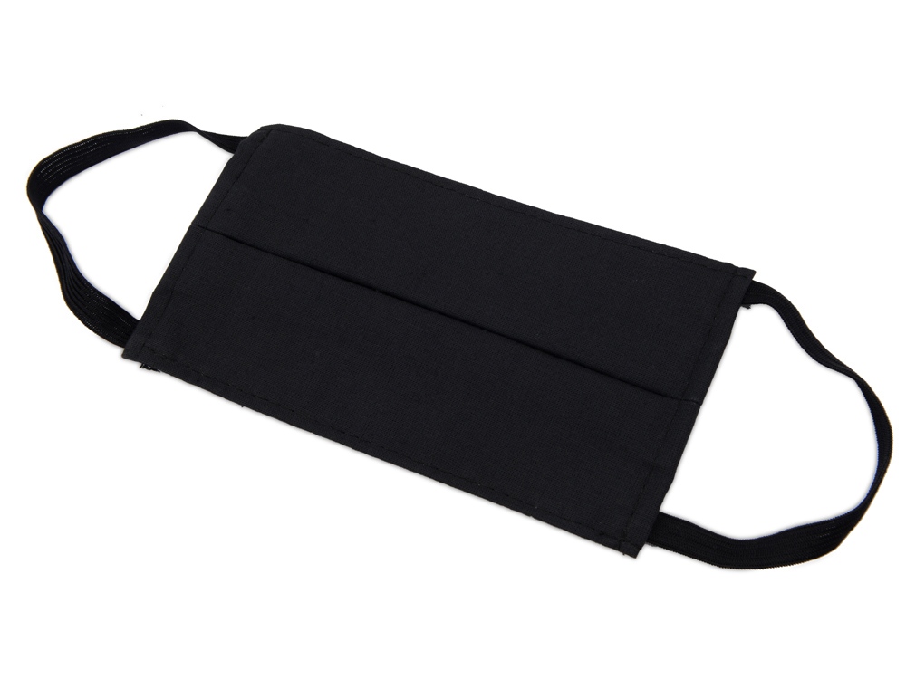 Маска для лица многоразовая из хлопка, черный — изображение 5