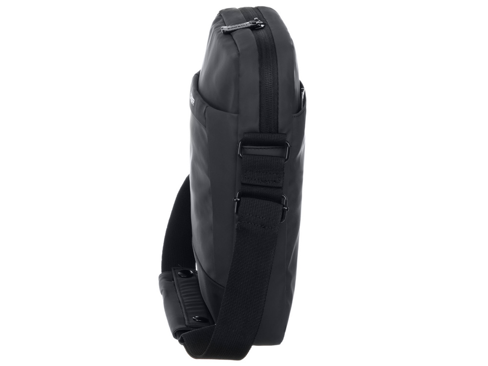 Сумка кросс-боди TORBER, черный/серый, полиуретан, 27 х 21 х 6 см — изображение 4