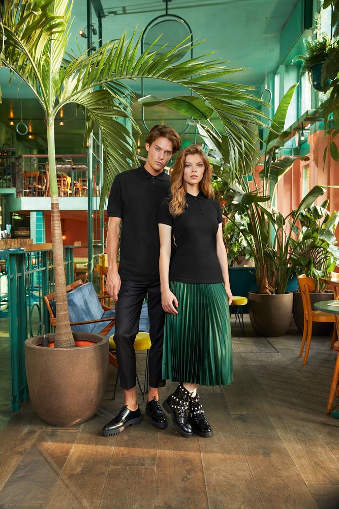 Рубашка поло Safran черная — изображение 7