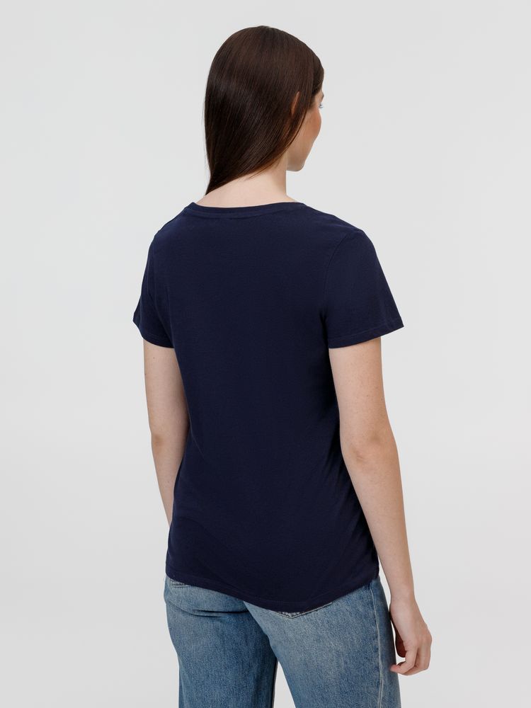 Футболка женская E150, темно-синяя — изображение 3