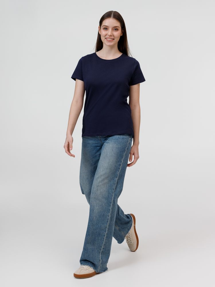 Футболка женская E150, темно-синяя — изображение 5