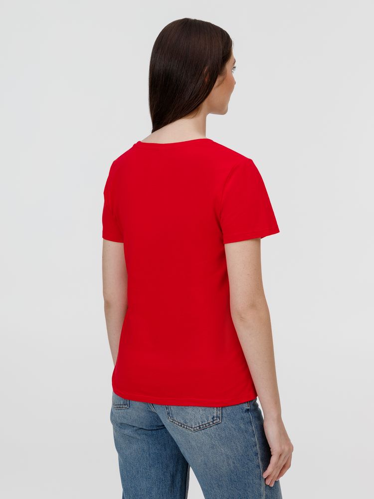 Футболка женская E150, красная — изображение 3