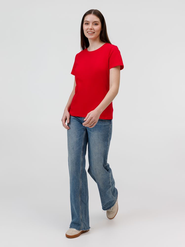 Футболка женская E150, красная — изображение 5