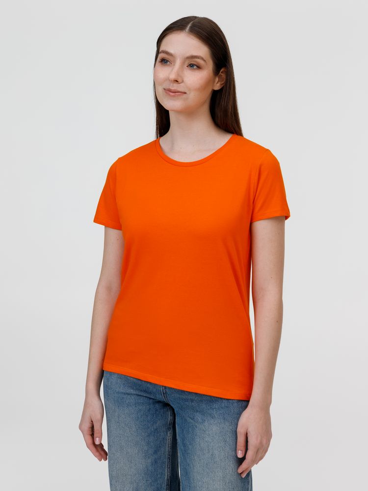 Футболка женская E190 оранжевая — изображение 2