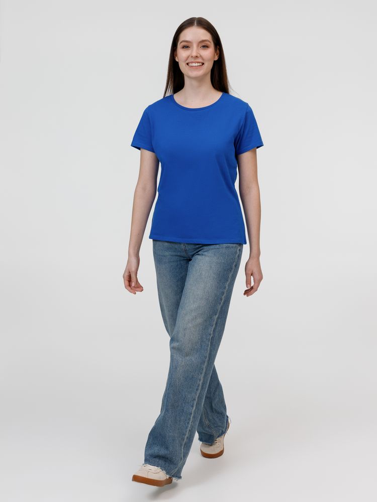 Футболка женская E150, ярко-синяя — изображение 5