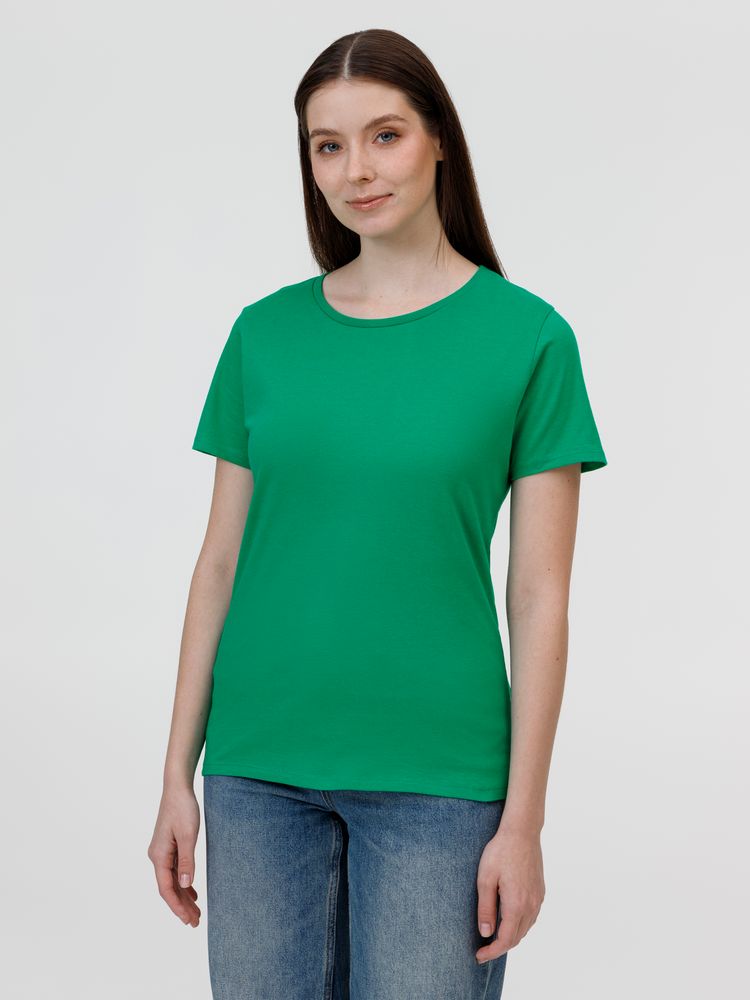 Футболка женская E190 зеленая — изображение 2