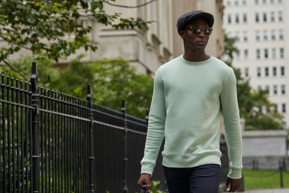 Свитшот унисекс King, светло-голубой — изображение 5