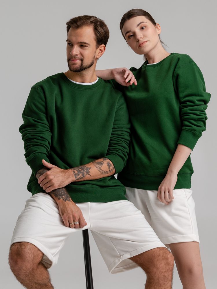 Свитшот унисекс King, темно-зеленый — изображение 9