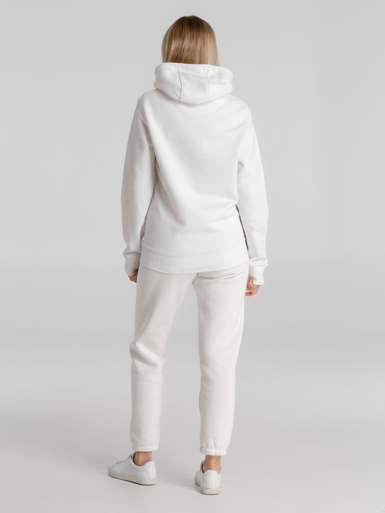 Толстовка с капюшоном унисекс King, белая — изображение 6