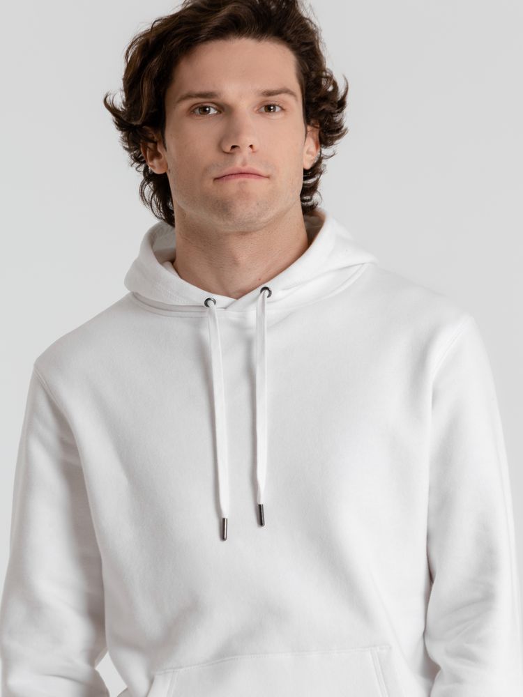 Толстовка с капюшоном унисекс King, белая — изображение 7