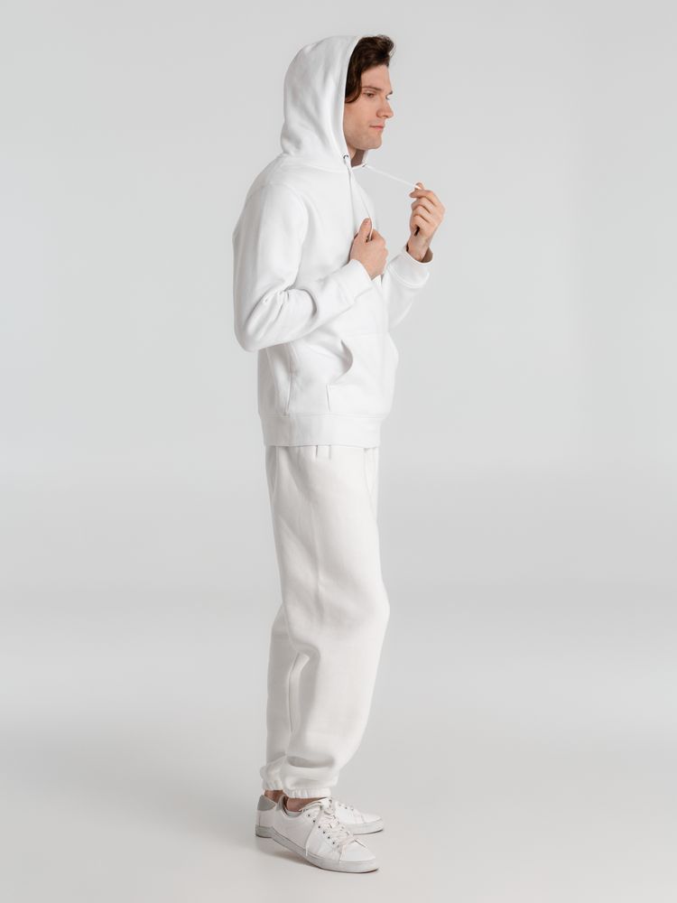 Толстовка с капюшоном унисекс King, белая — изображение 9