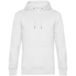 Толстовка с капюшоном унисекс King, белая