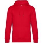Толстовка с капюшоном унисекс King, красная