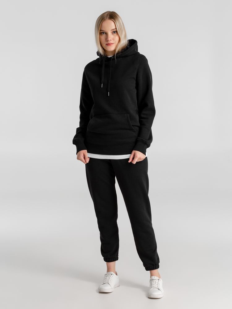 Толстовка с капюшоном унисекс King, черная — изображение 4