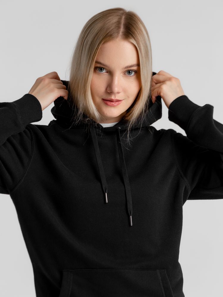 Толстовка с капюшоном унисекс King, черная — изображение 3