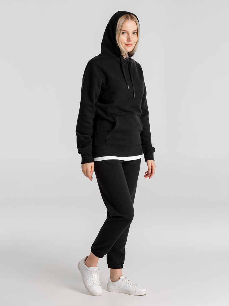 Толстовка с капюшоном унисекс King, черная — изображение 5