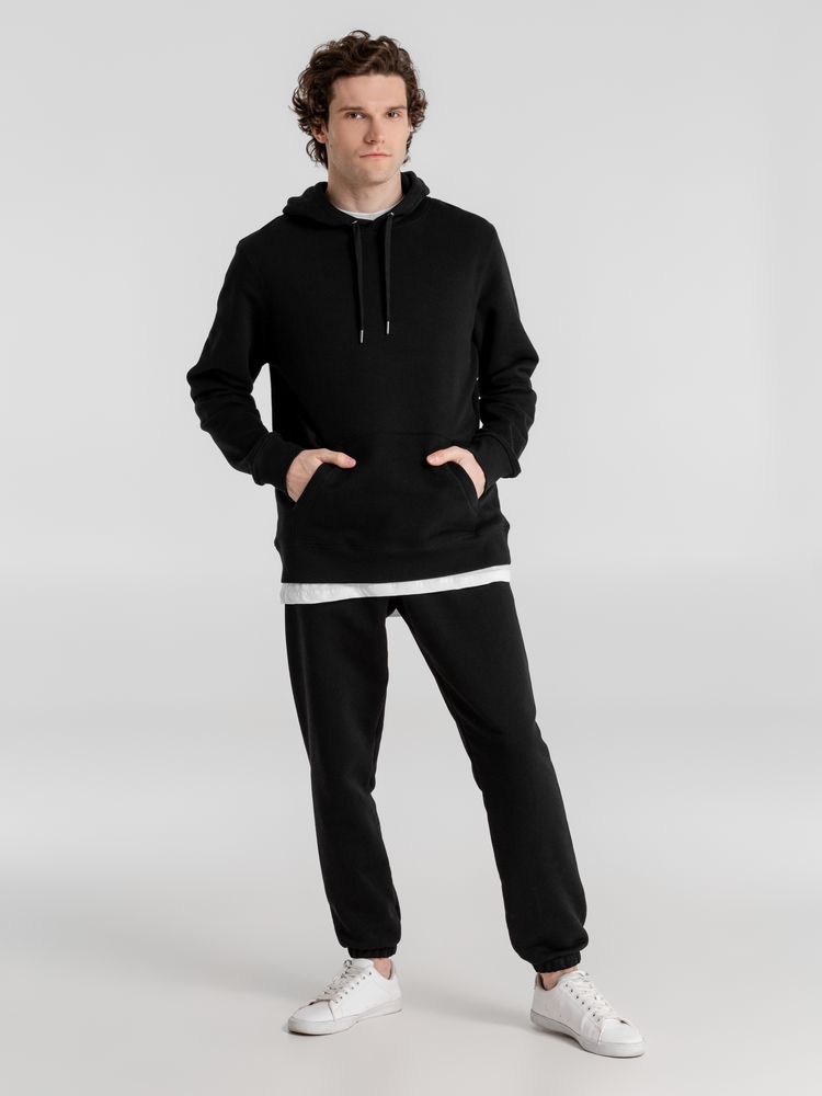 Толстовка с капюшоном унисекс King, черная — изображение 8