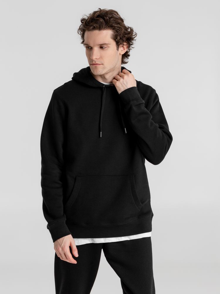 Толстовка с капюшоном унисекс King, черная — изображение 7