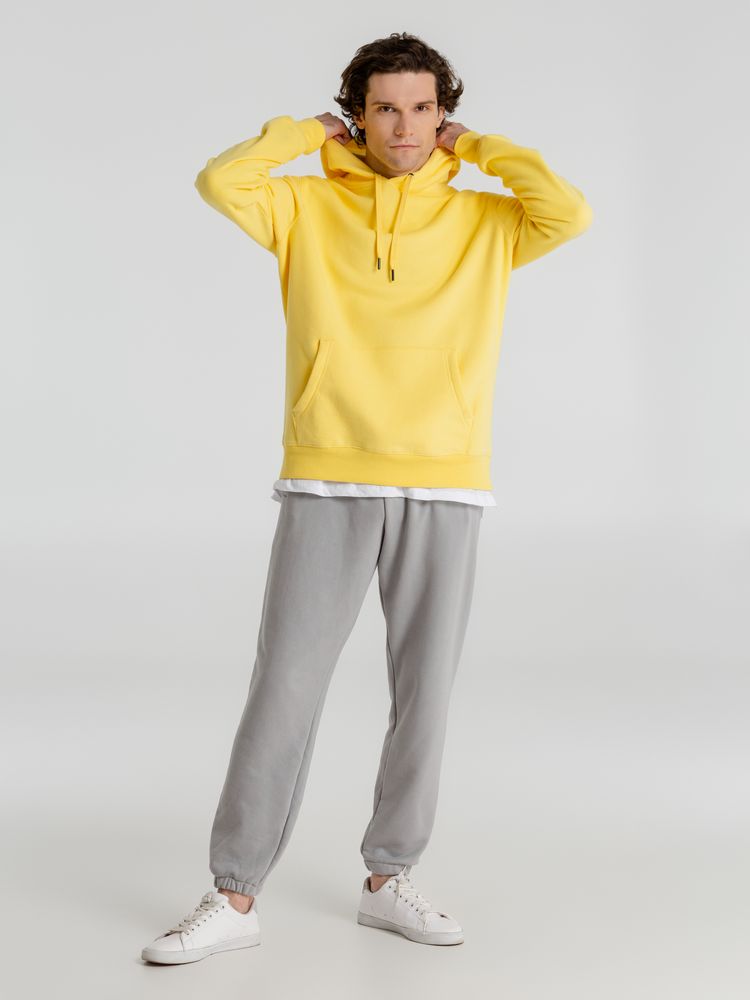 Толстовка с капюшоном унисекс King, желтая — изображение 4