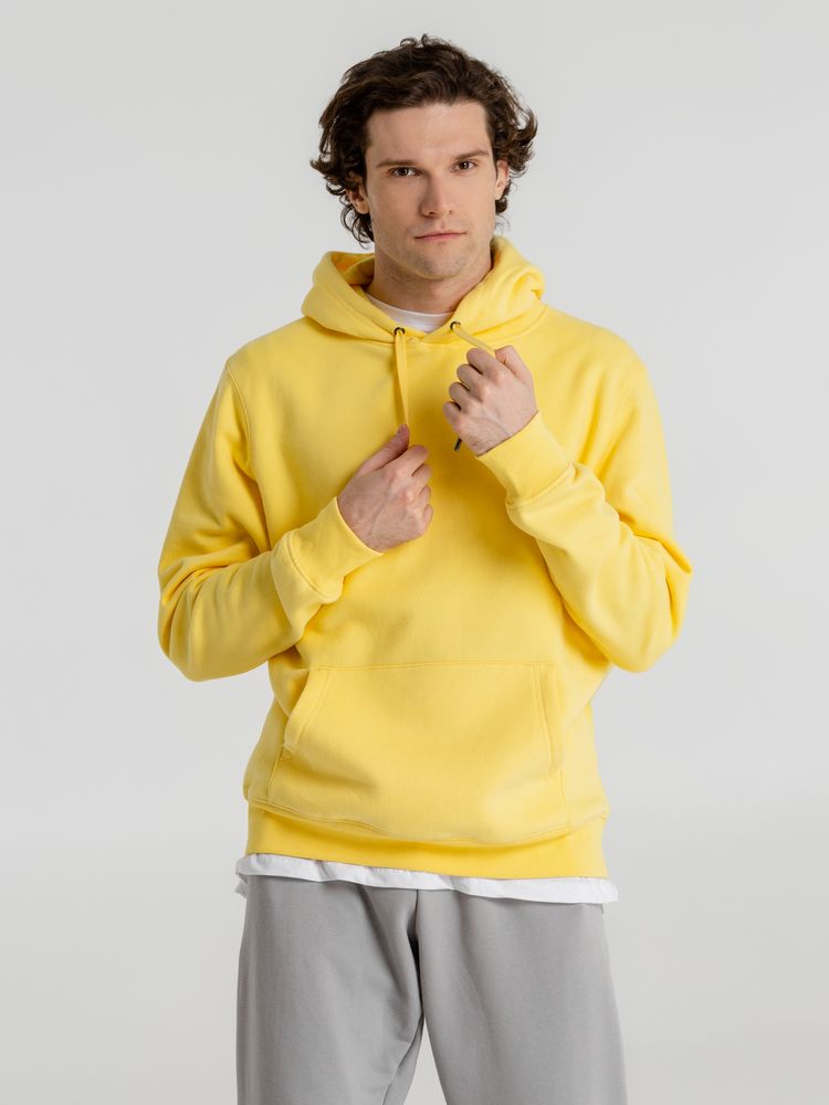 Толстовка с капюшоном унисекс King, желтая — изображение 3