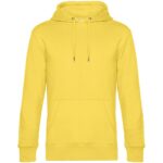 Толстовка с капюшоном унисекс King, желтая
