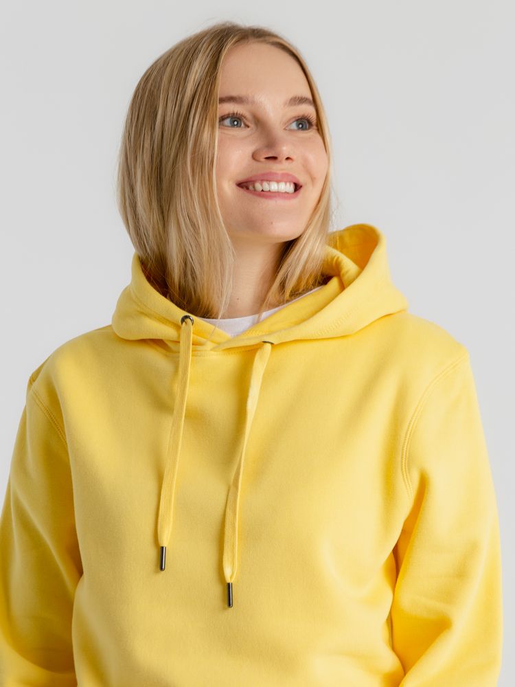 Толстовка с капюшоном унисекс King, желтая — изображение 7