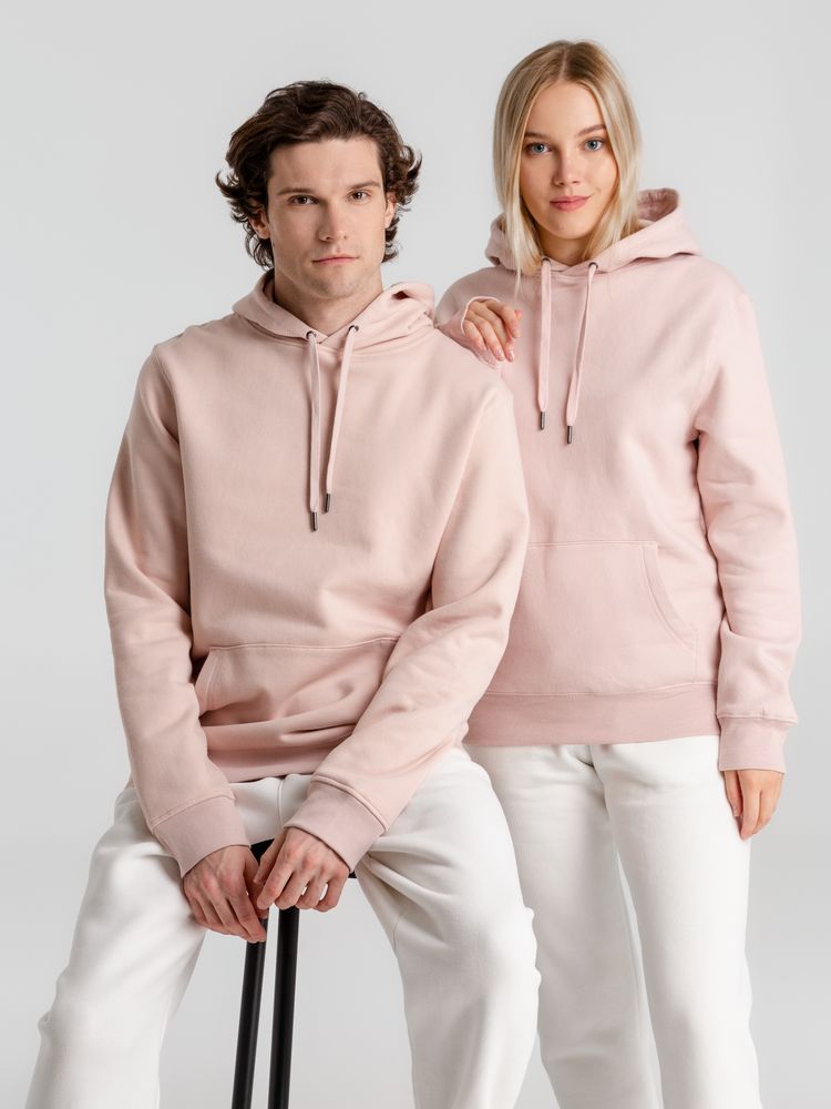 Толстовка с капюшоном унисекс King, розовая — изображение 11