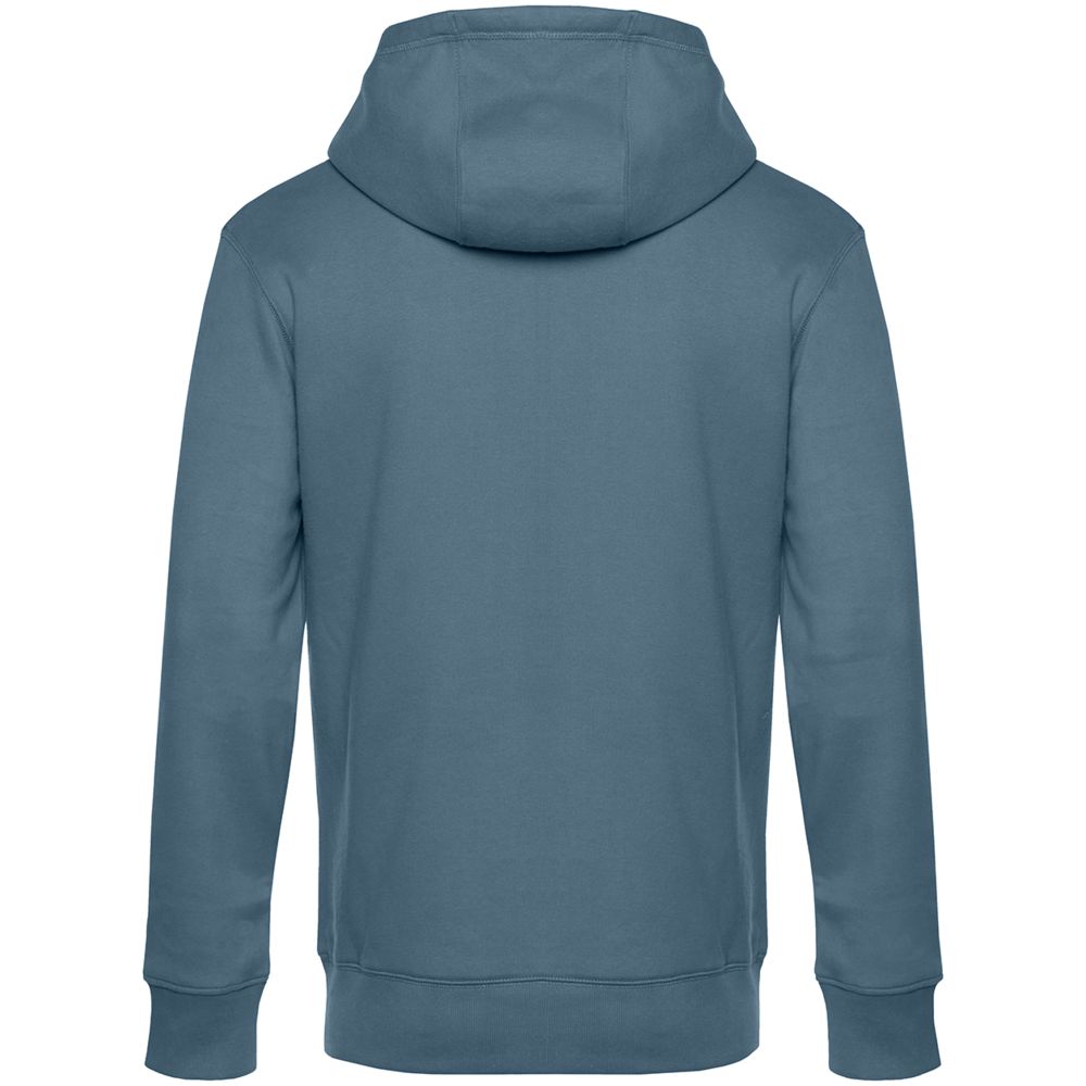 Толстовка с капюшоном унисекс King, серо-синяя — изображение 2