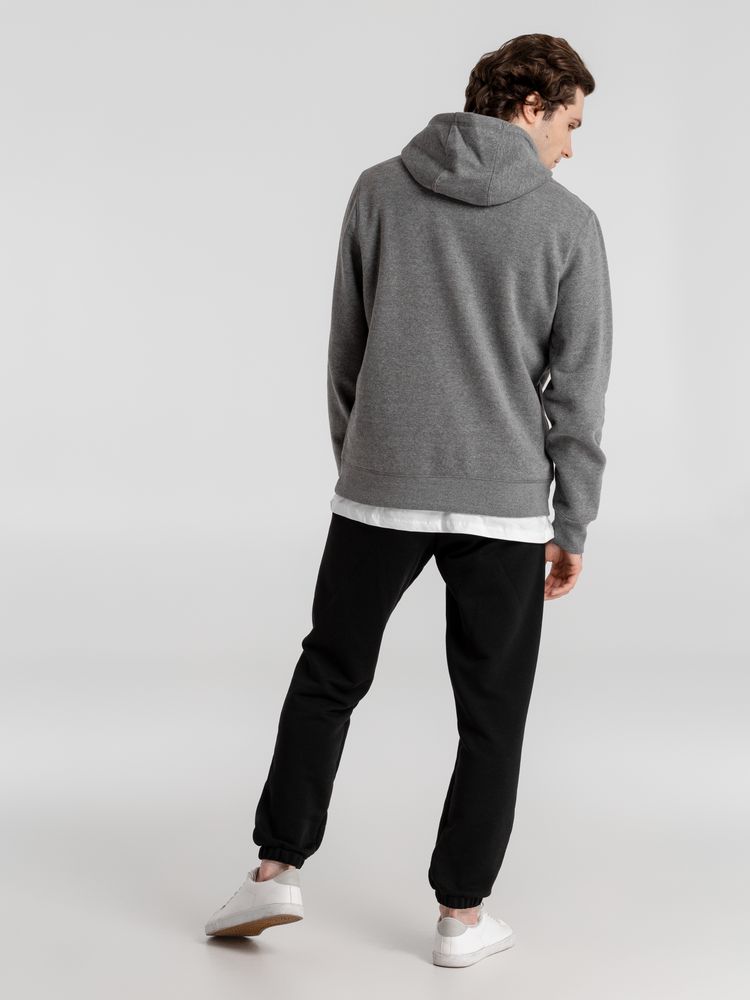 Толстовка с капюшоном унисекс King, темно-серый меланж — изображение 10