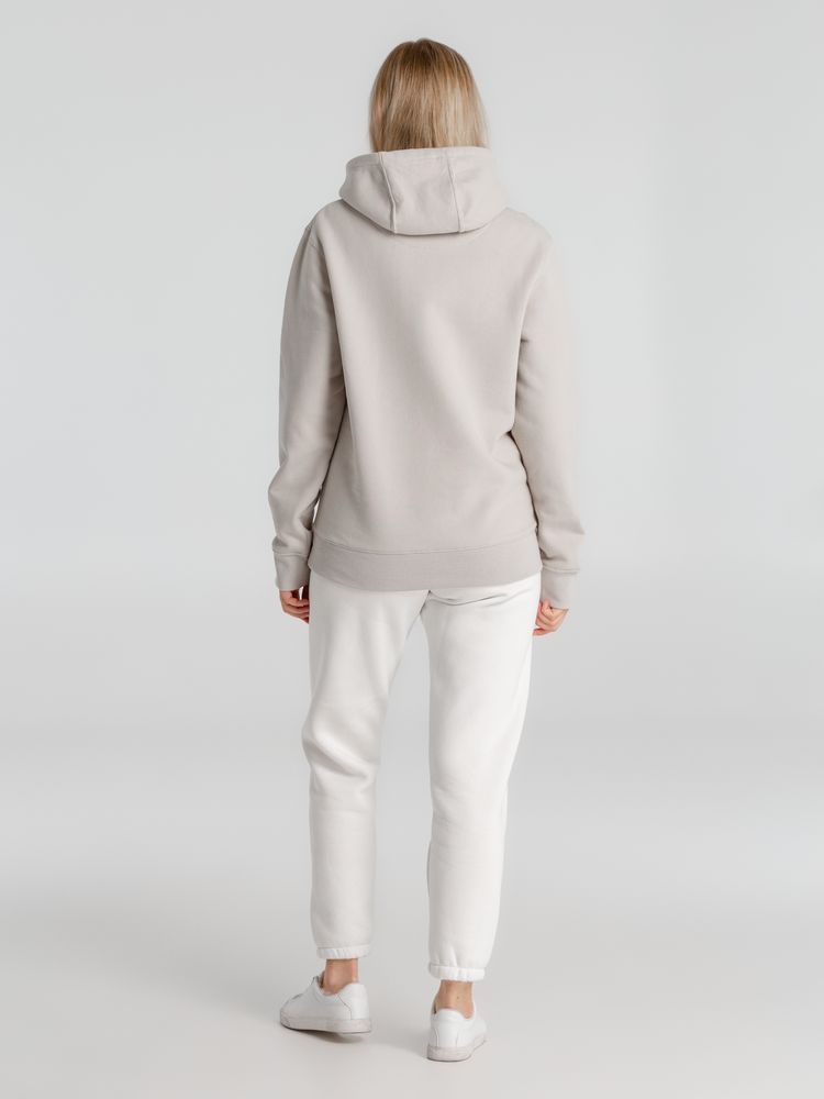 Толстовка с капюшоном унисекс King, дымчато-серая — изображение 11