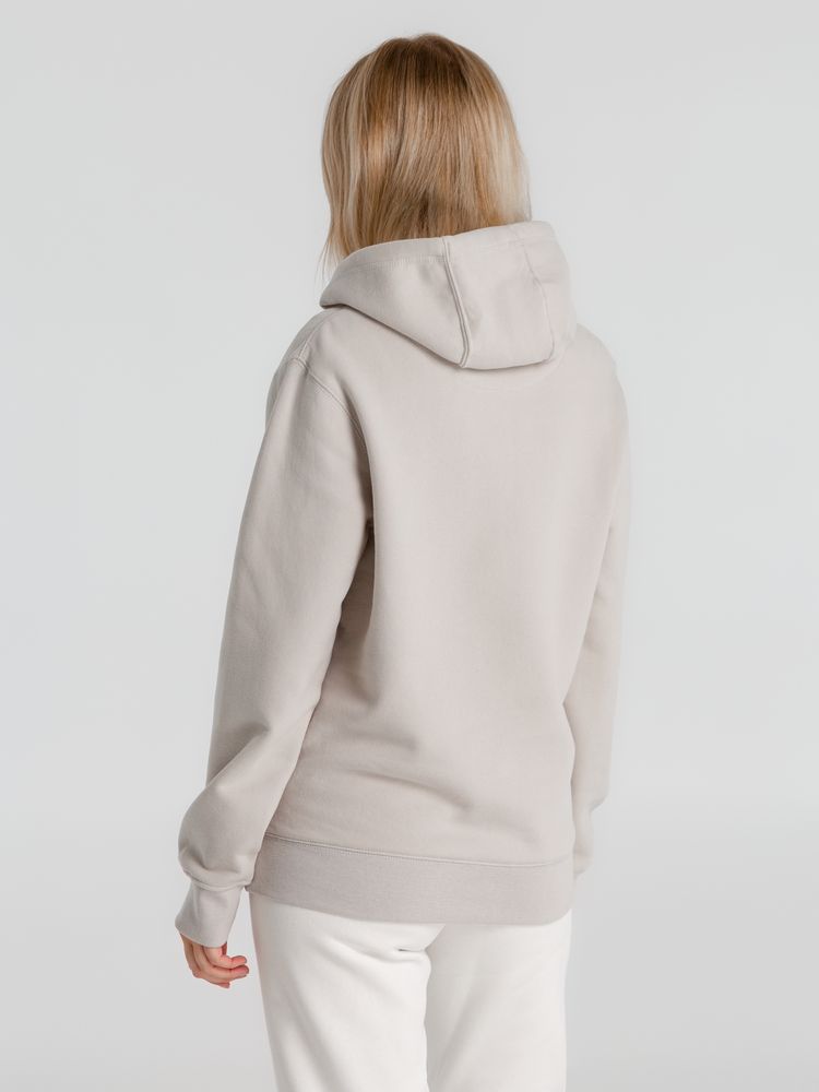 Толстовка с капюшоном унисекс King, дымчато-серая — изображение 9