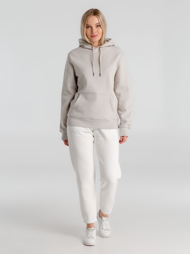 Толстовка с капюшоном унисекс King, дымчато-серая — изображение 10