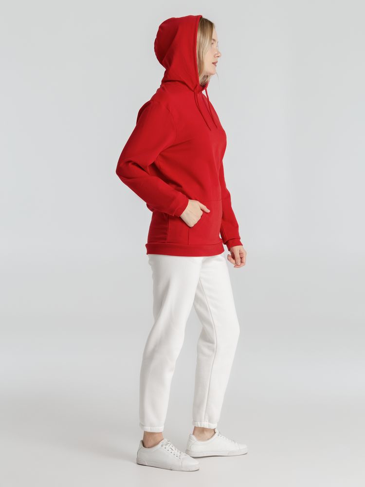 Толстовка с капюшоном унисекс Hoodie, красная — изображение 14