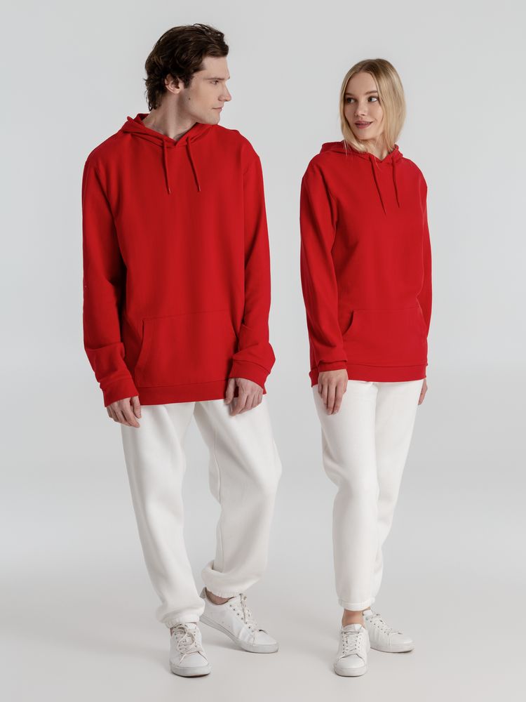 Толстовка с капюшоном унисекс Hoodie, красная — изображение 16
