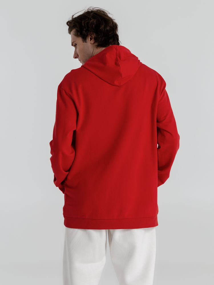 Толстовка с капюшоном унисекс Hoodie, красная — изображение 7