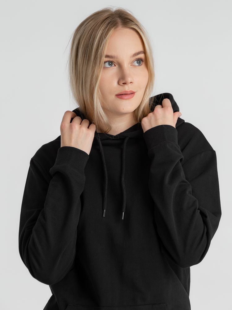Толстовка с капюшоном унисекс Hoodie, черная — изображение 10