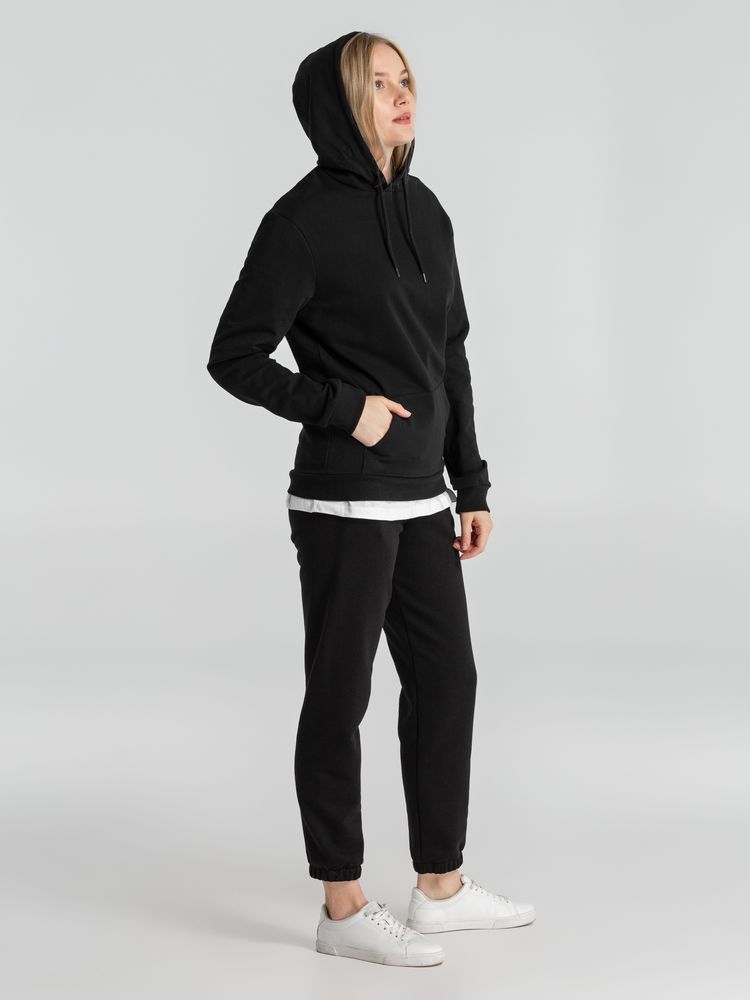 Толстовка с капюшоном унисекс Hoodie, черная — изображение 12