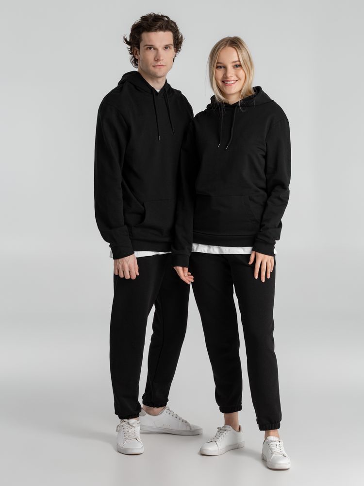 Толстовка с капюшоном унисекс Hoodie, черная — изображение 14