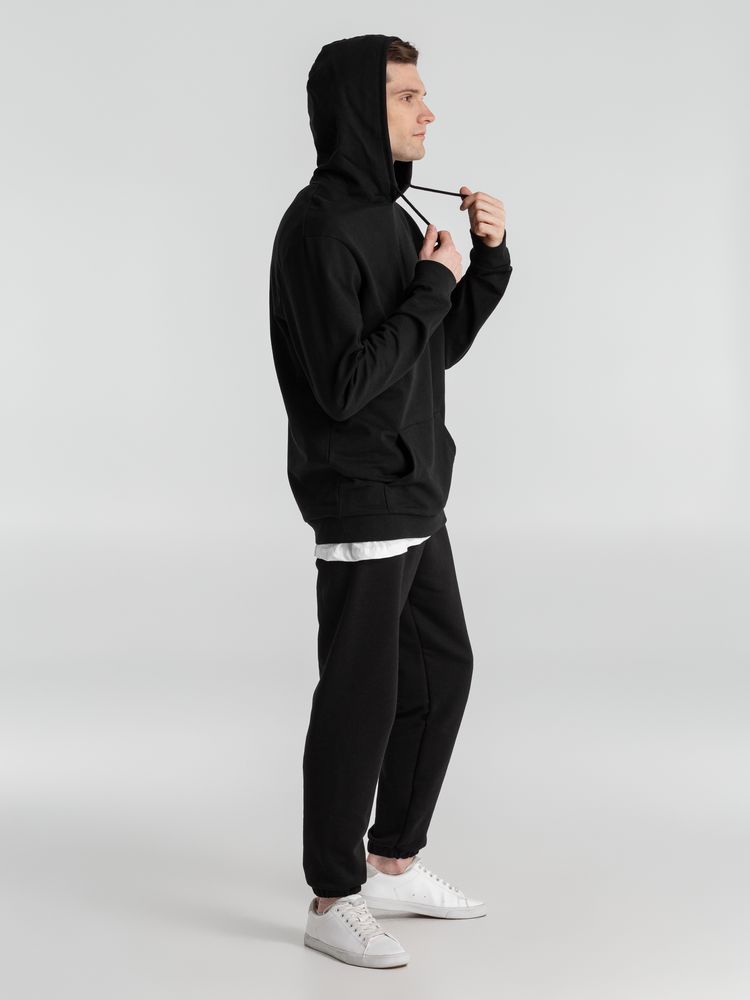 Толстовка с капюшоном унисекс Hoodie, черная — изображение 8