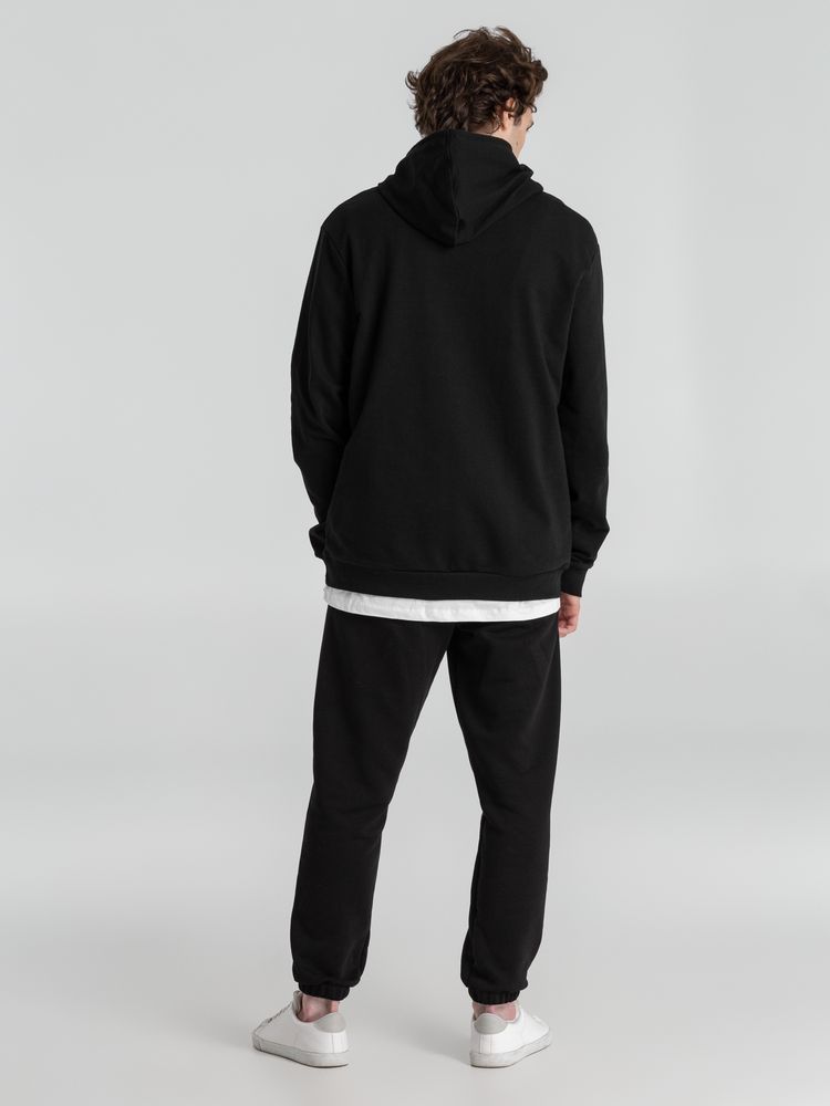 Толстовка с капюшоном унисекс Hoodie, черная — изображение 9