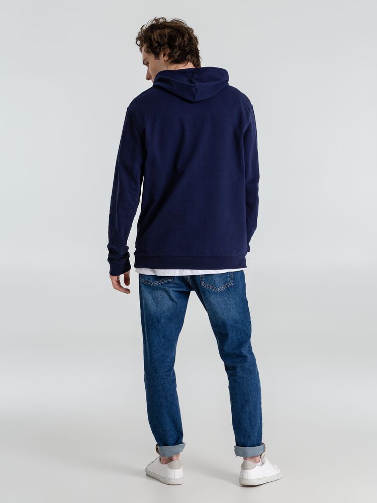 Толстовка с капюшоном унисекс Hoodie, темно-синяя — изображение 15