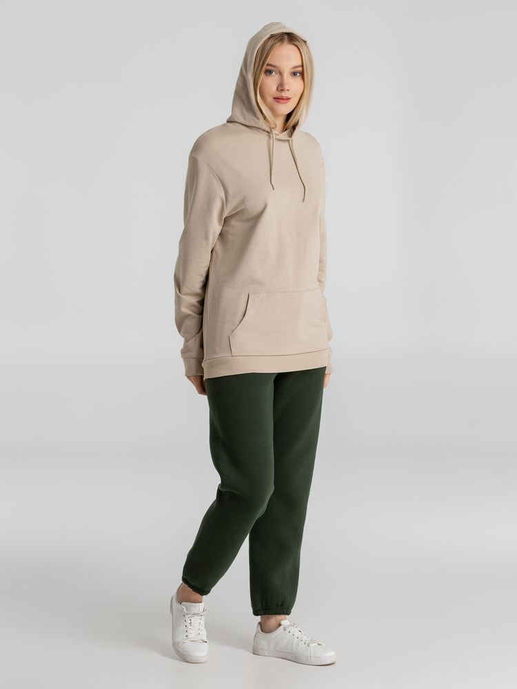Толстовка с капюшоном унисекс Hoodie, бежевая — изображение 12