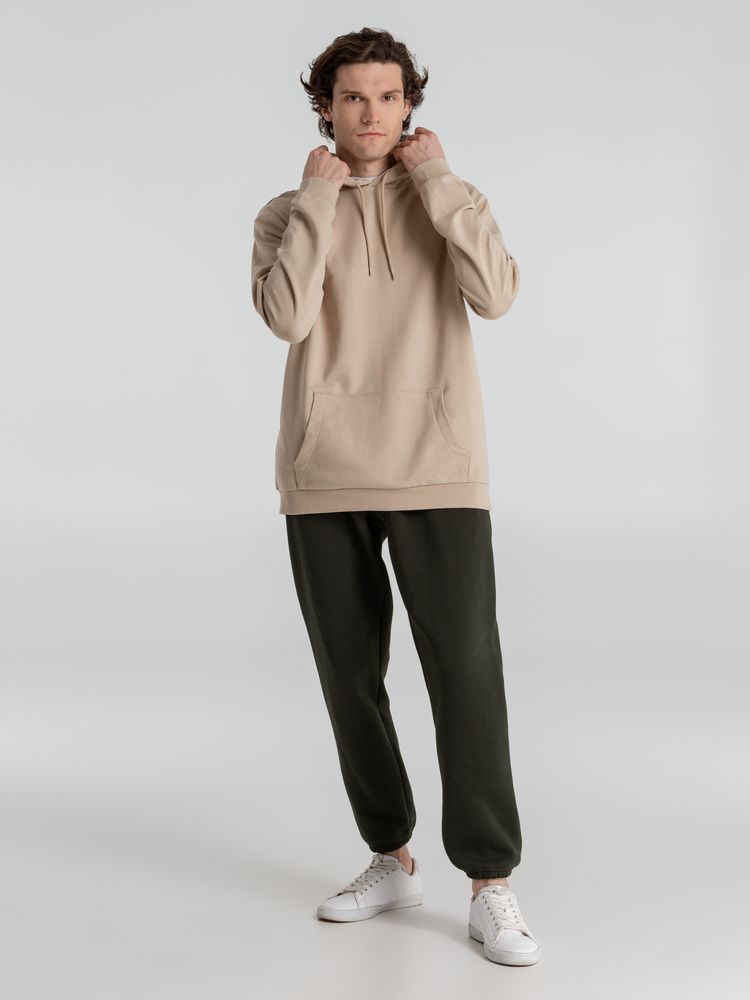 Толстовка с капюшоном унисекс Hoodie, бежевая — изображение 7