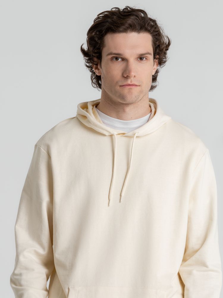 Толстовка с капюшоном унисекс Hoodie, светло-желтая — изображение 10